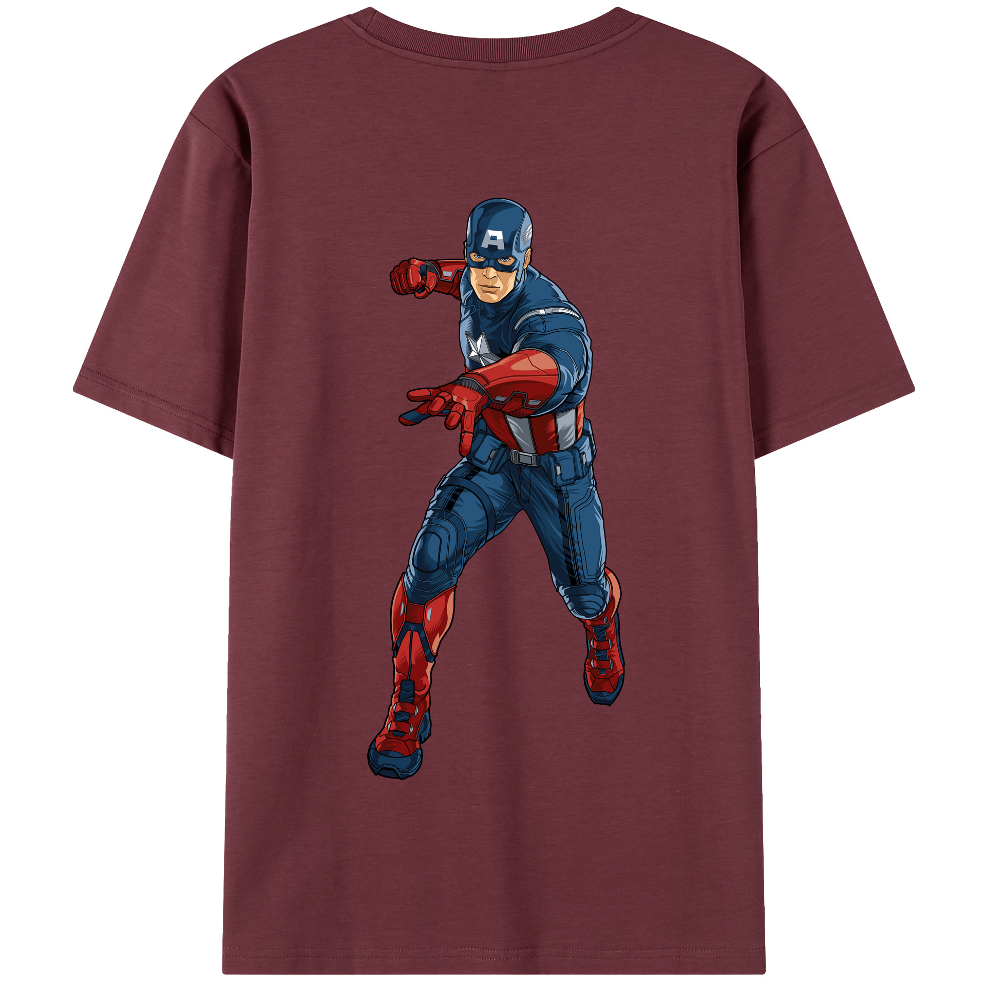 （画像用） アベンジャーズ The Avengers 綿100％半袖Tシャツ（背面プリント）